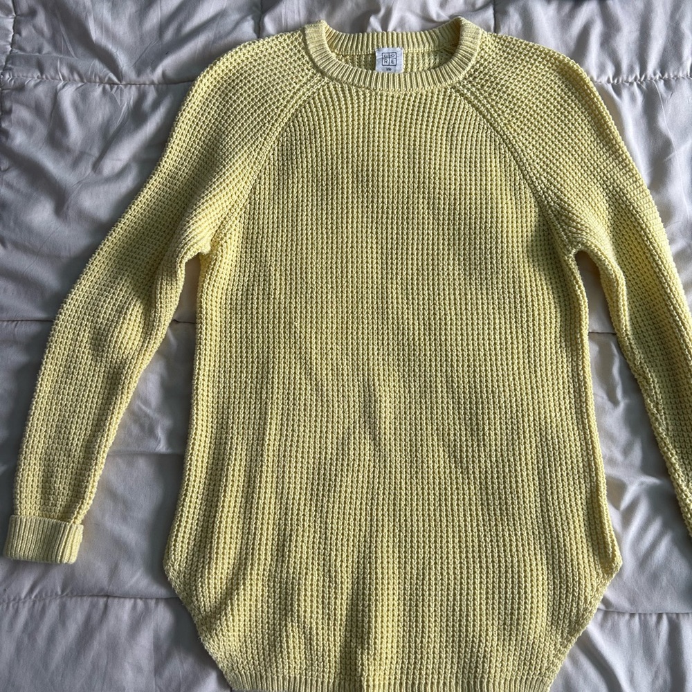Sunny Yellow Women's Crew Neck Sweater